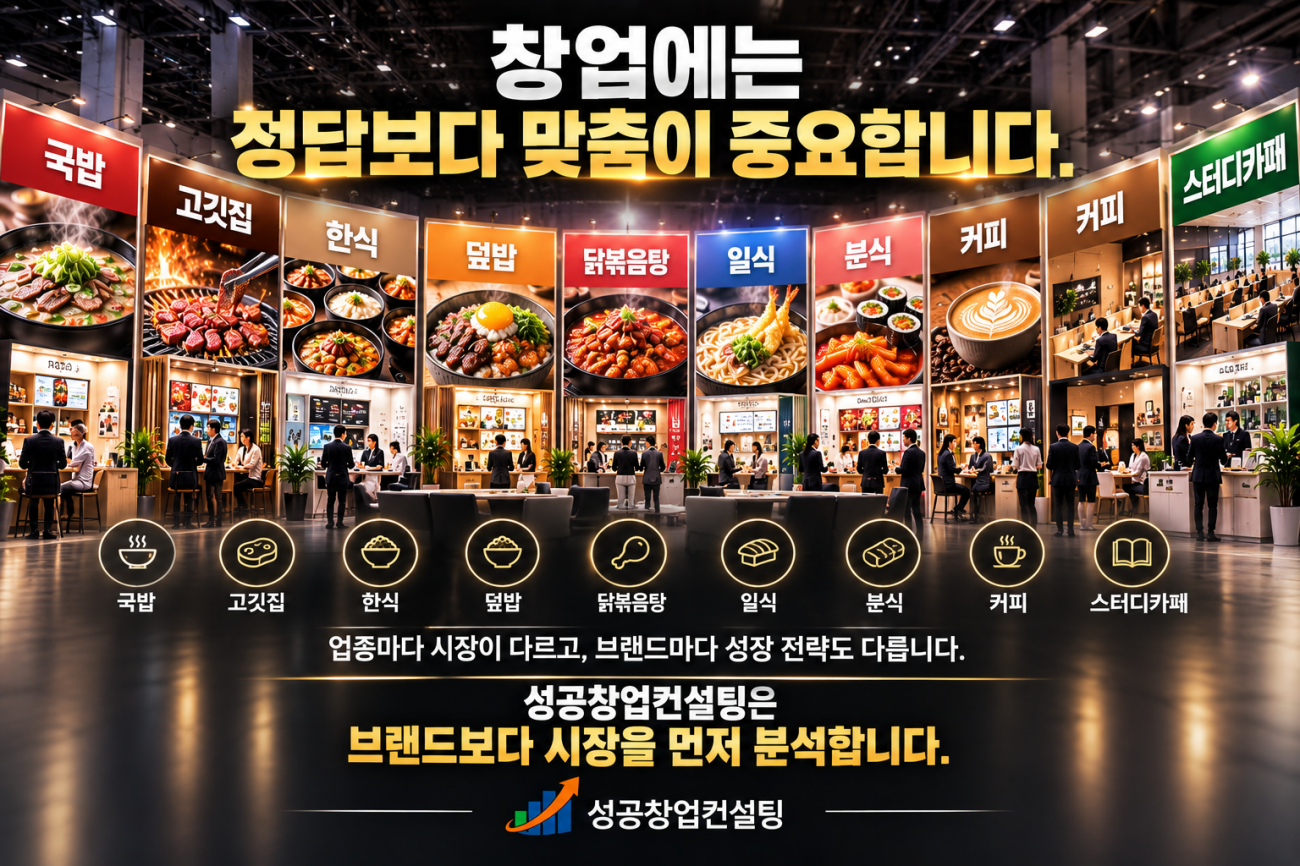 브랜드는 시작입니다. 성장은 성공창업컨설팅입니다.